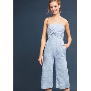 Aijek Natalie Embroidered Wide Leg Jumpsuit - 2